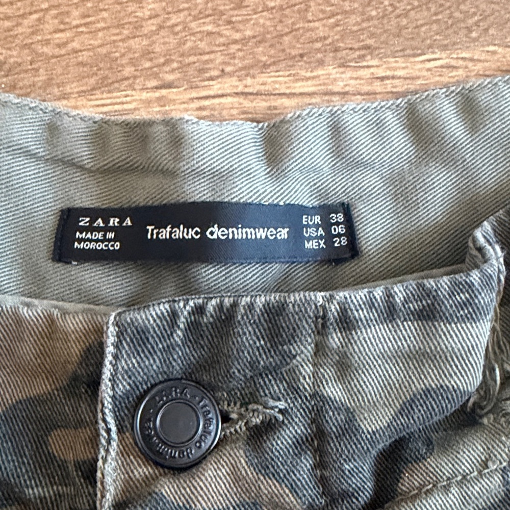 Zara cropped camo pants - Picture 3 of 7